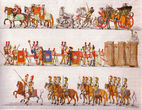 Цветная литография из серии Парад в масках 1825 года(Из Интернета)