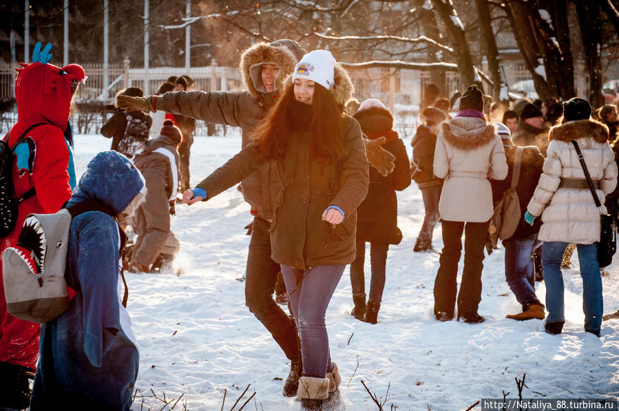 Большая снежная битва в Москве Москва, Россия