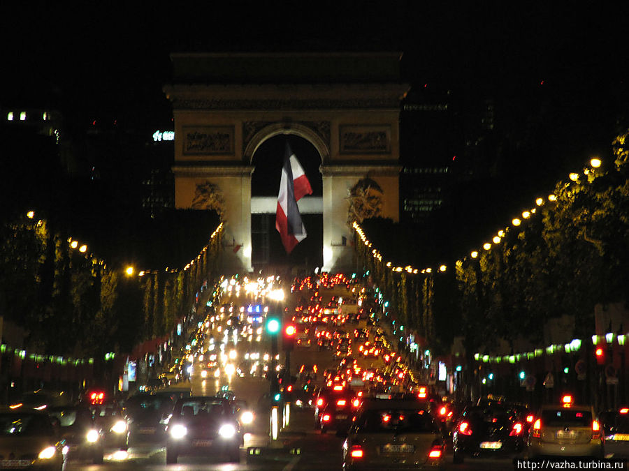Триумфальная арка Париж, Франция