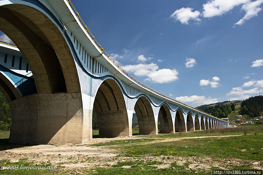 Мост Viaduct Poiana Largului Румыния