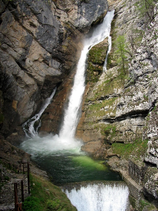 Водопад Савица Юлийские Альпы, Словения