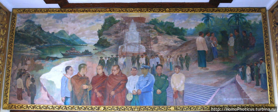 Четыре Будды на прощание Янгон, Мьянма