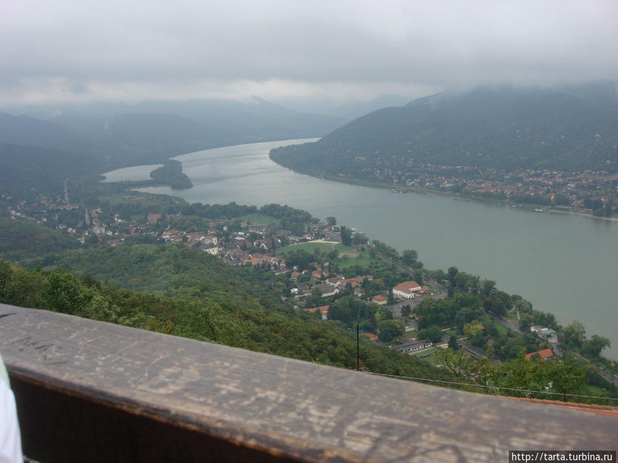 Вид с крепости на излучину Дуная Вишеград, Венгрия