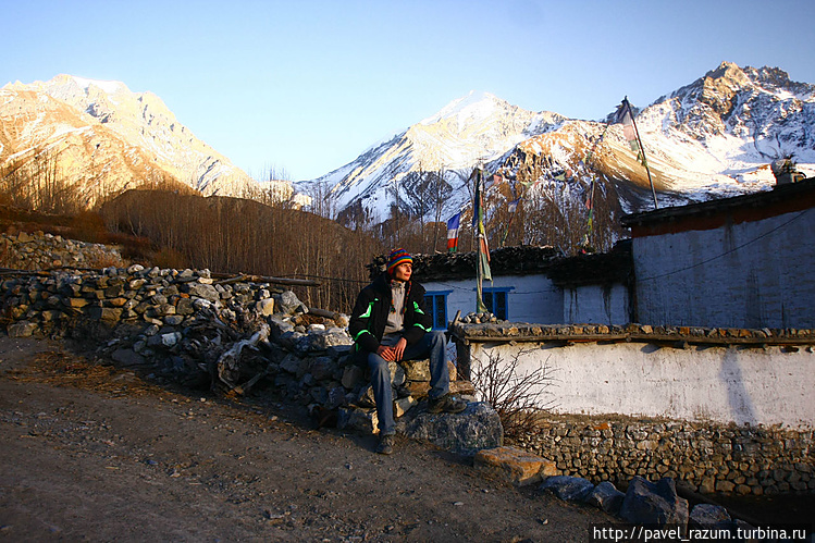 в тибетской деревне