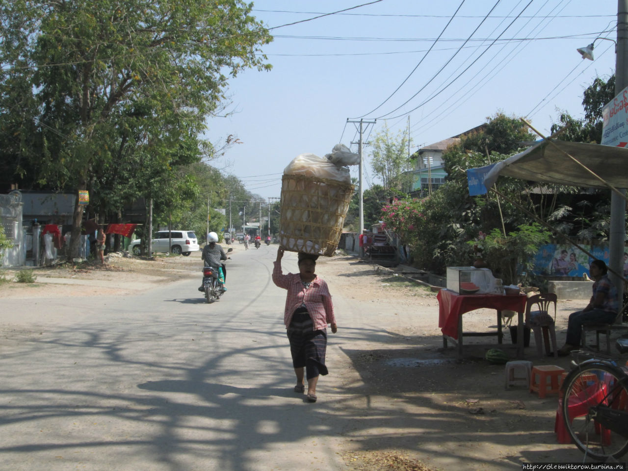 Первая прогулка по городу Таунгу, Мьянма