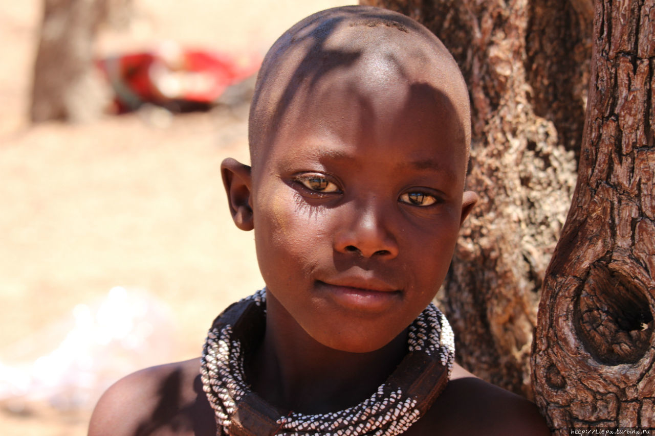 Удивительной красоты люди, cимвол Намибии, хотя численность их не более 2 процентов Намибия