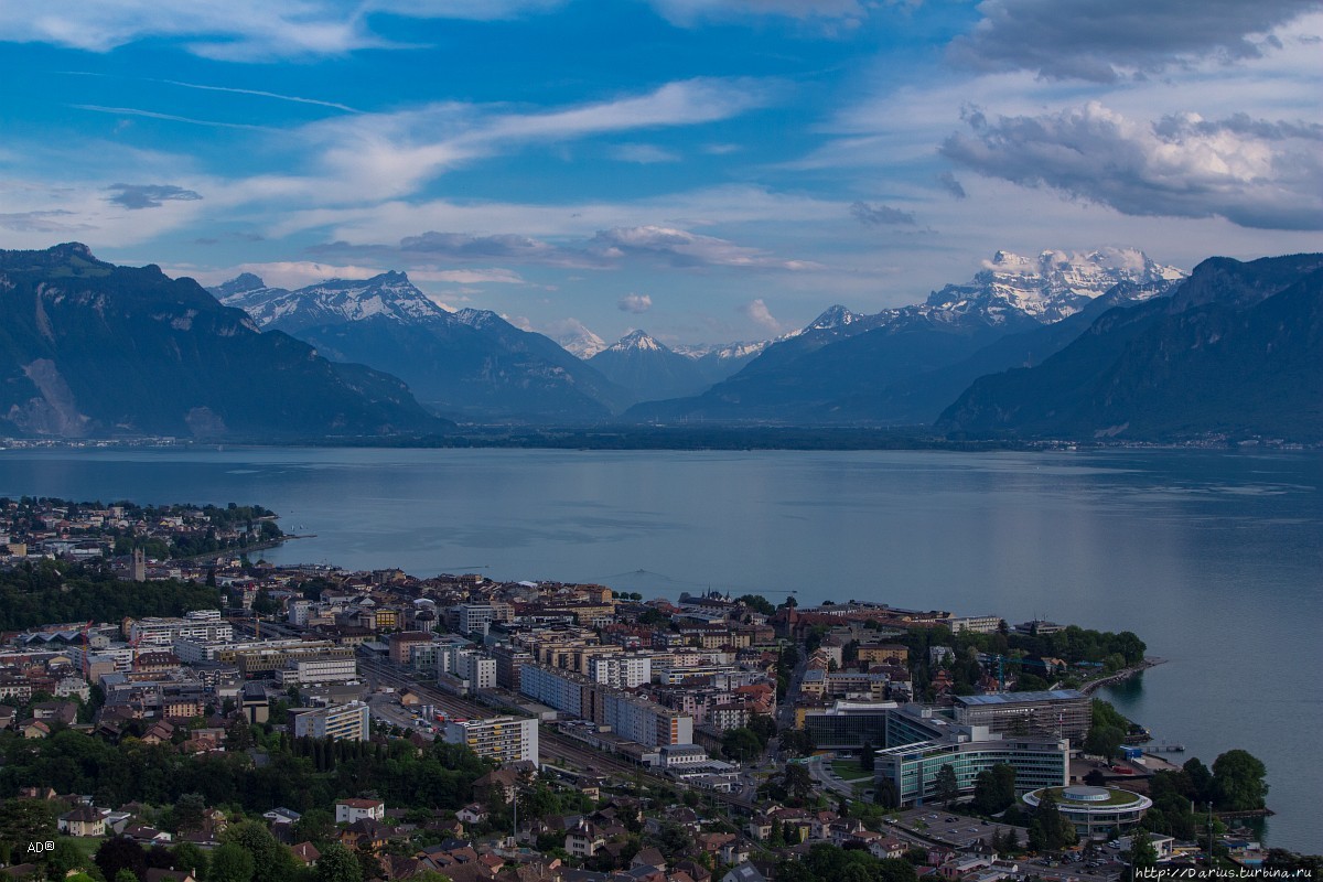 Женева — Веве, Виды на Новилль Веве, Швейцария