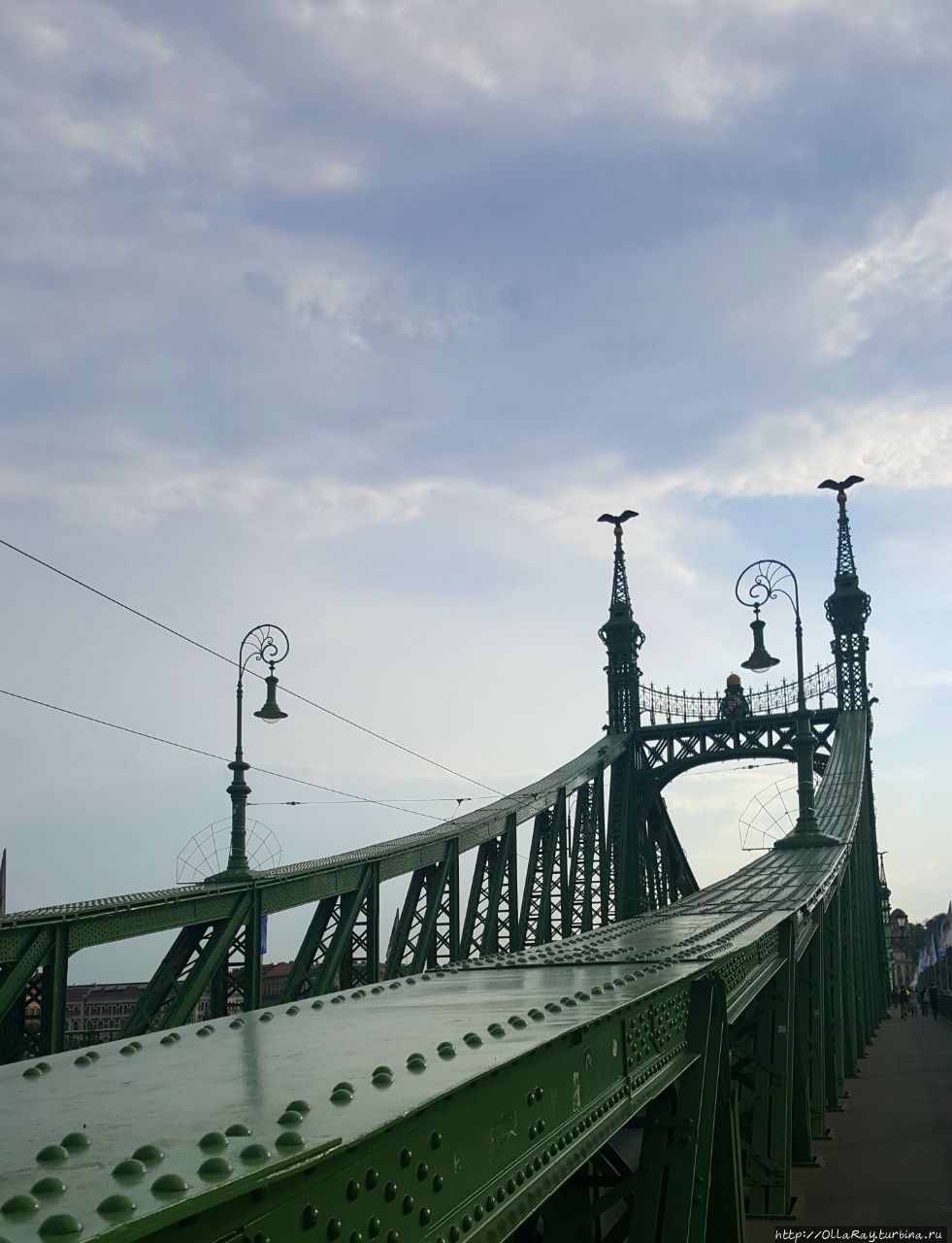 Прощальный взгляд на мост Свободы ( подробнее о нём в ночных прогулках). Будапешт, Венгрия