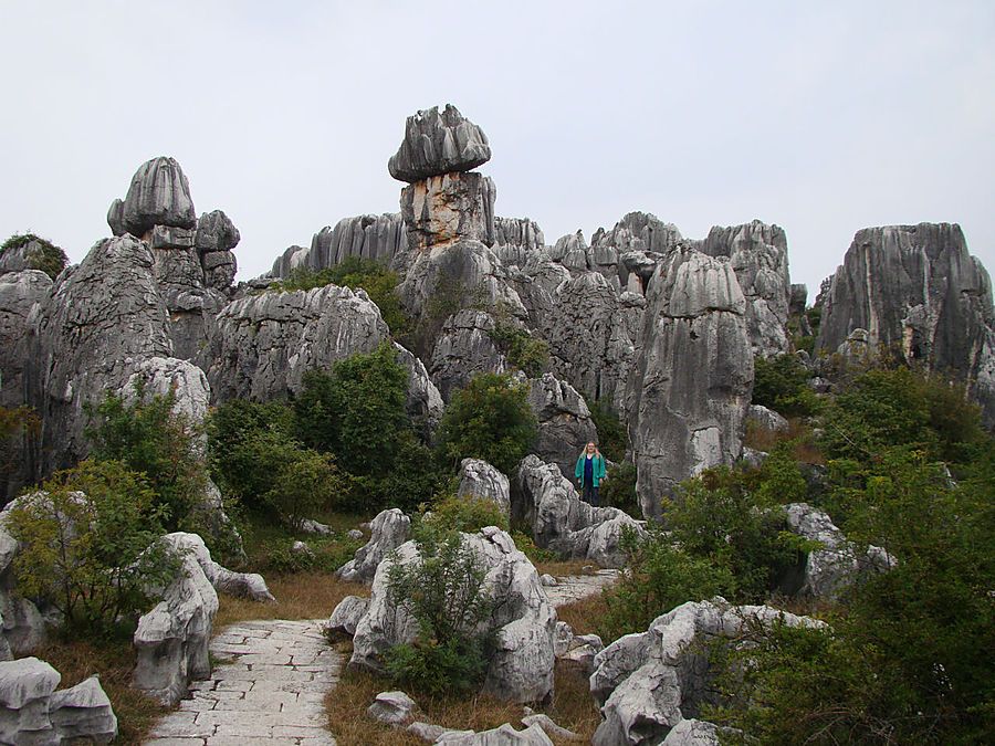 Осень в Каменном лесу Куньмин, Китай