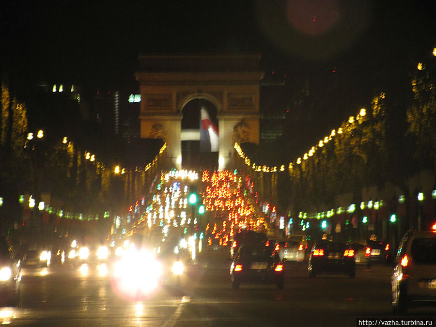 Париж в ночи. Париж, Франция