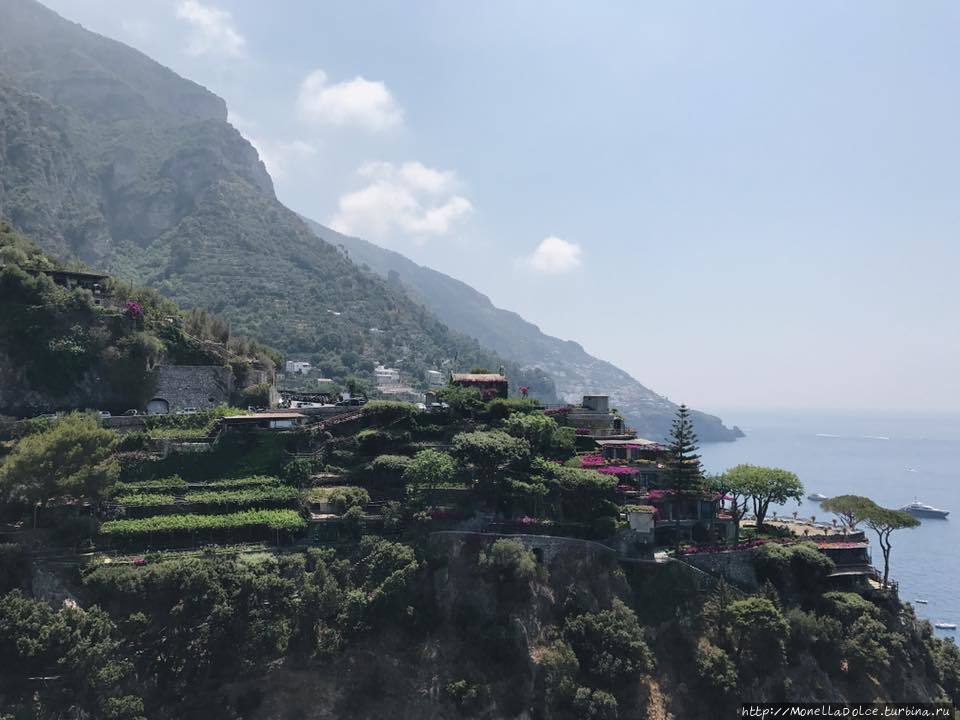 Костиэра Амалфитана: панорама comune Positano Позитано, Италия