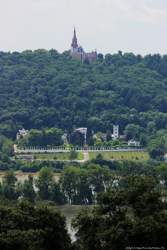 Rochusberg. Вид с противоположного берега .  foto internet Бинген-на-Рейне, Германия