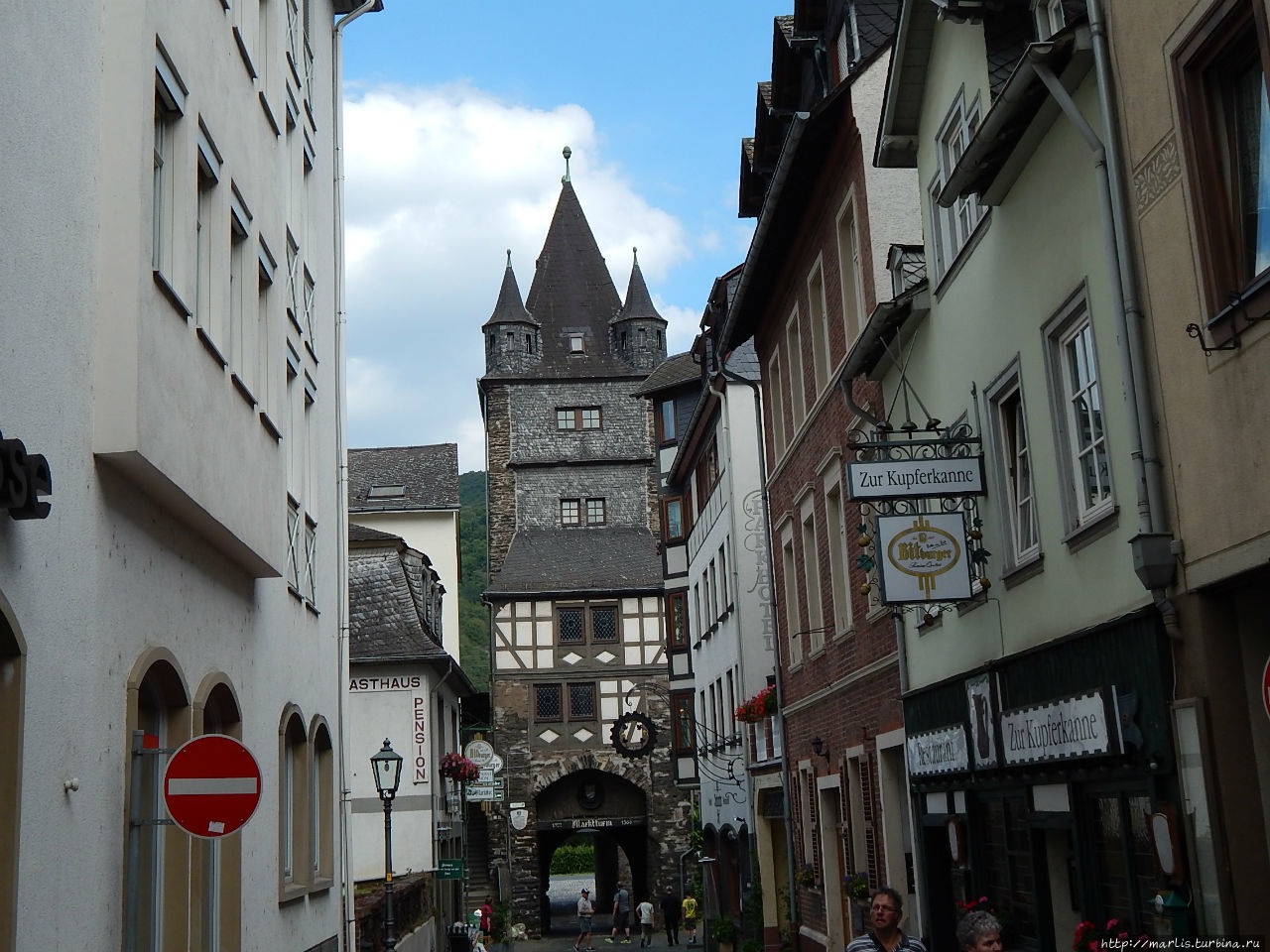 Средневековые городские ворота Бахарах, Германия