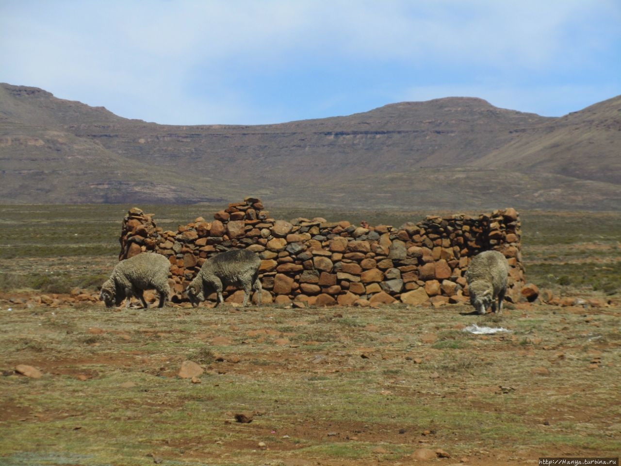 Деревня Basotho Драконовы горы, Лесото