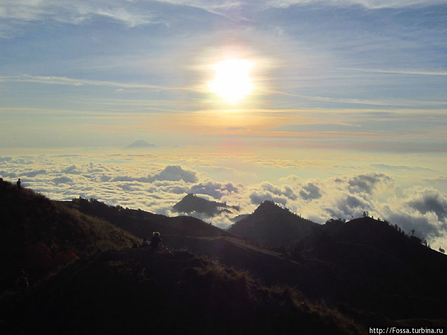 Трек на вулкан Rinjani Остров Ломбок, Индонезия