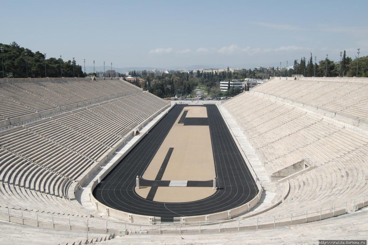Стадион  Каллимармаро. Прекрасный мраморный Афины, Греция