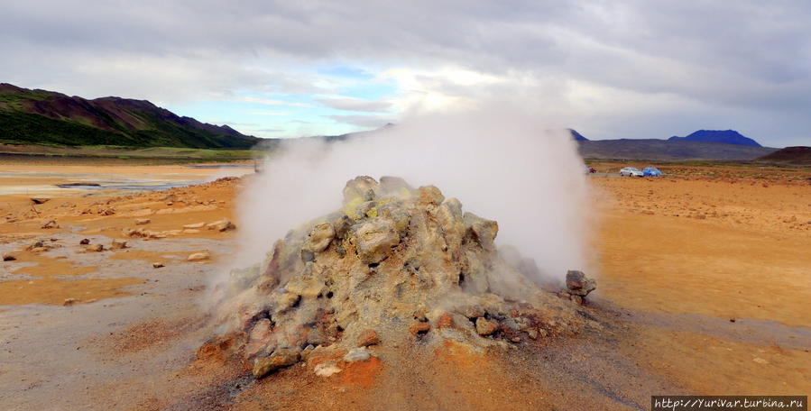 Геотермальная зона Наумафьятль в северной Исландии Рейкьяхлид, Исландия