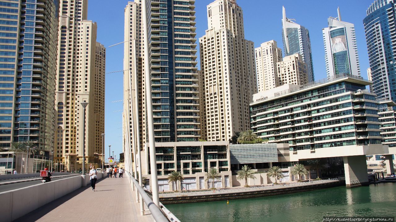 Даунтаун Дубая вокруг Бурдж Халифы и Марина Дубай Дубай, ОАЭ