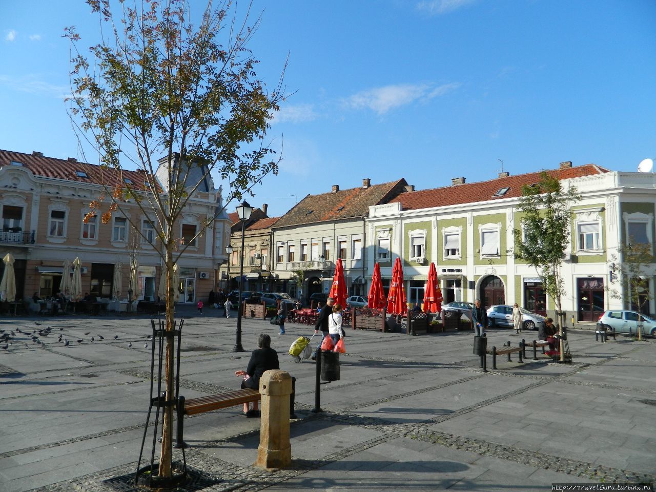 Площадь в районе Земун Белград, Сербия