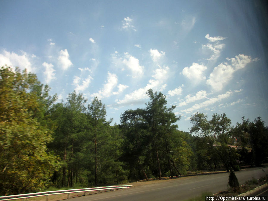 Дорога из Дидима в Мармарис Турция