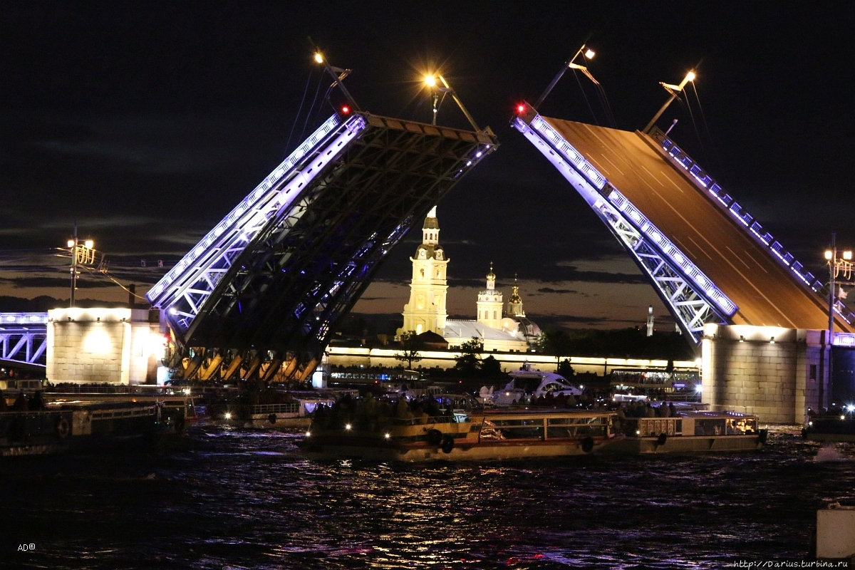 Разводные мосты в санкт петербурге фотографии