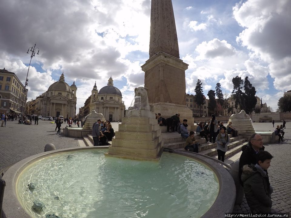 Roma: путешествие от piazza del Popolo до фонтана Trevi Рим, Италия