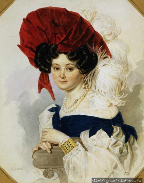 Акварель П. Ф. Соколова, 1830-е (Из Интернета) Пенза, Россия