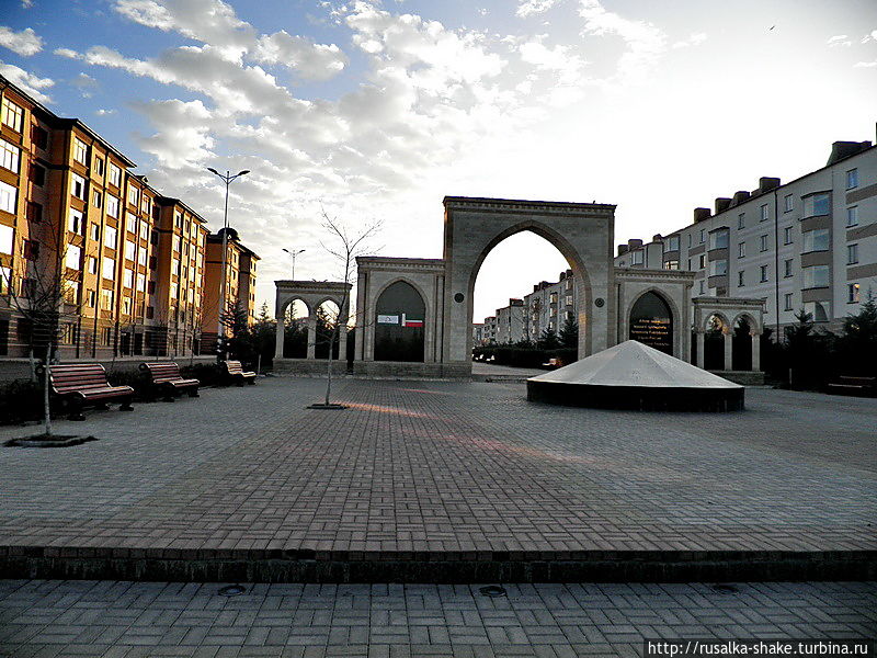 Бульвар Кадырова на улице Хрущева Магас, Россия