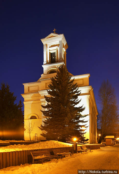 Лютеранская церковь Св. Троицы на площади Св. Эгидия Попрад, Словакия