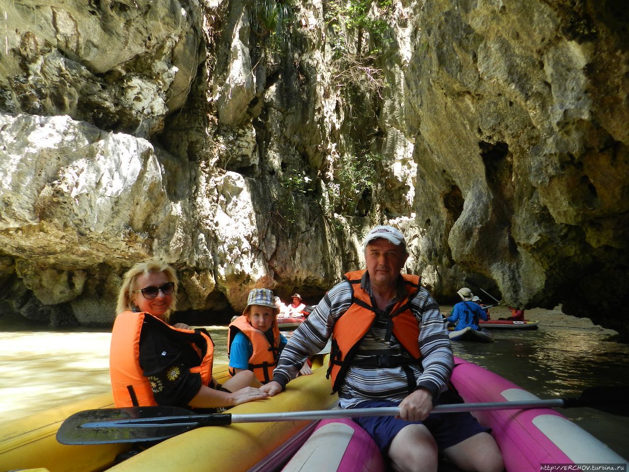 Экскурсия по островам. Ч — 2. Катание на каноэ Пханг-Нга, Таиланд