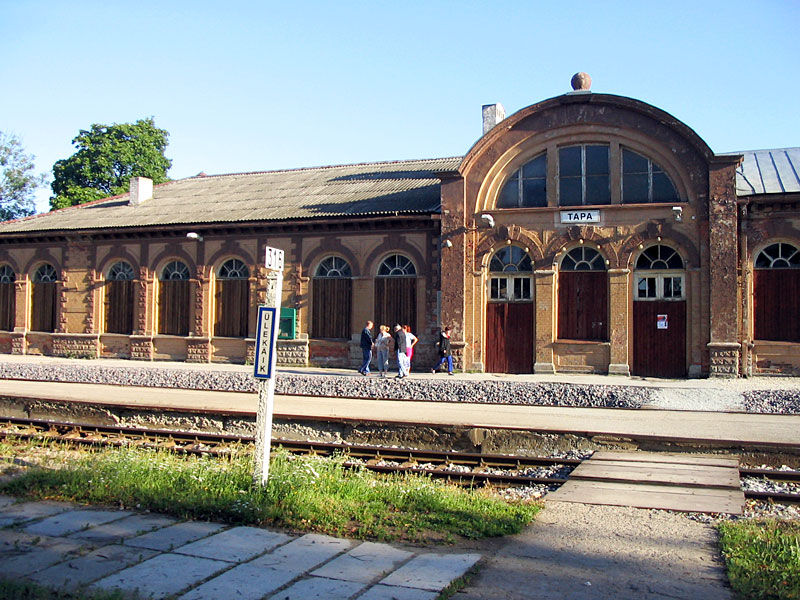 Главное здание города — железнодорожный вокзал Тапа, Эстония