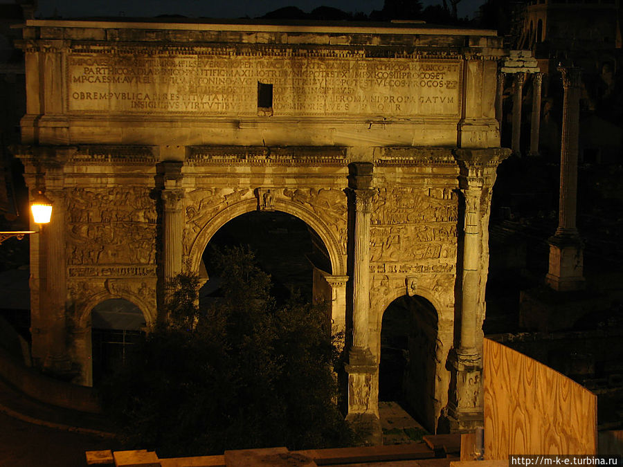 Триумфальная арка Септимия Севера Рим, Италия
