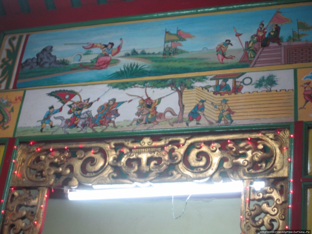 Посещение китайского храма юньнаньской общины Мандалай, Мьянма