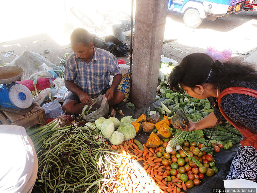 На центральном рынке Шри-Ланка