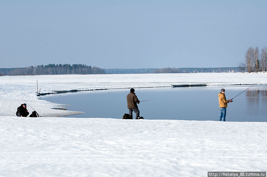 Рыбаки на Волге Пено, Россия