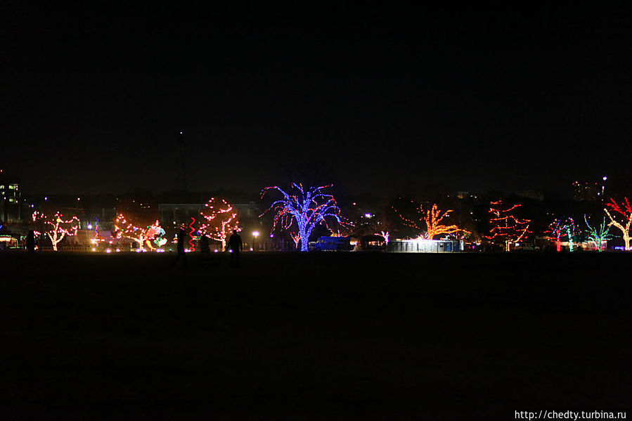 Городской парк на Рождество Остин, CША