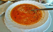 Тархана. Боснятско — Хорватсий супец в местной кафешке туристического назначения. Похож очень на Харчо, только вместо риса какая то крупа, типа пшеничной или что то в этом роде. 1,5 евро