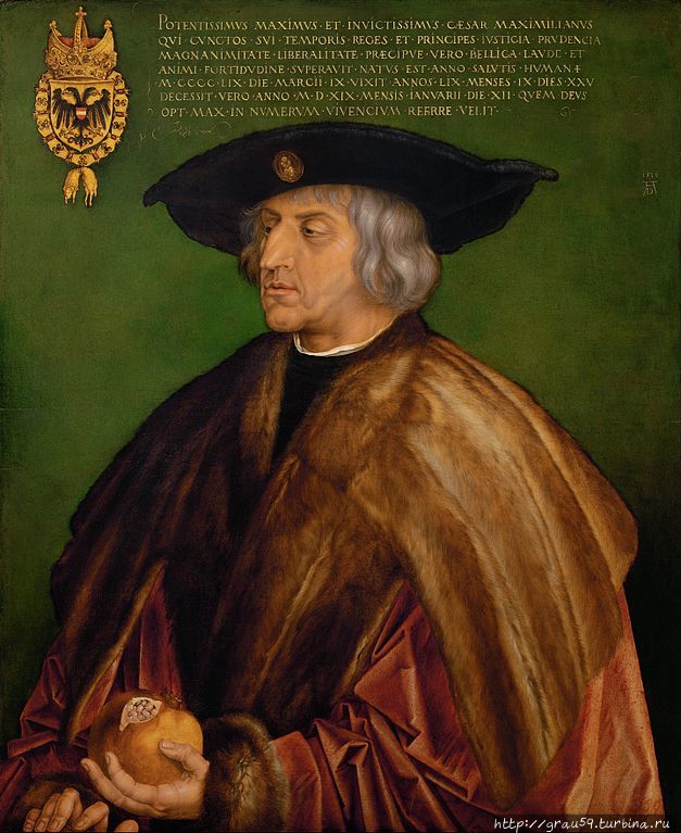 Портрет Maximilian I (Albrecht Dürer, 1519) из Интернета Кёльн, Германия