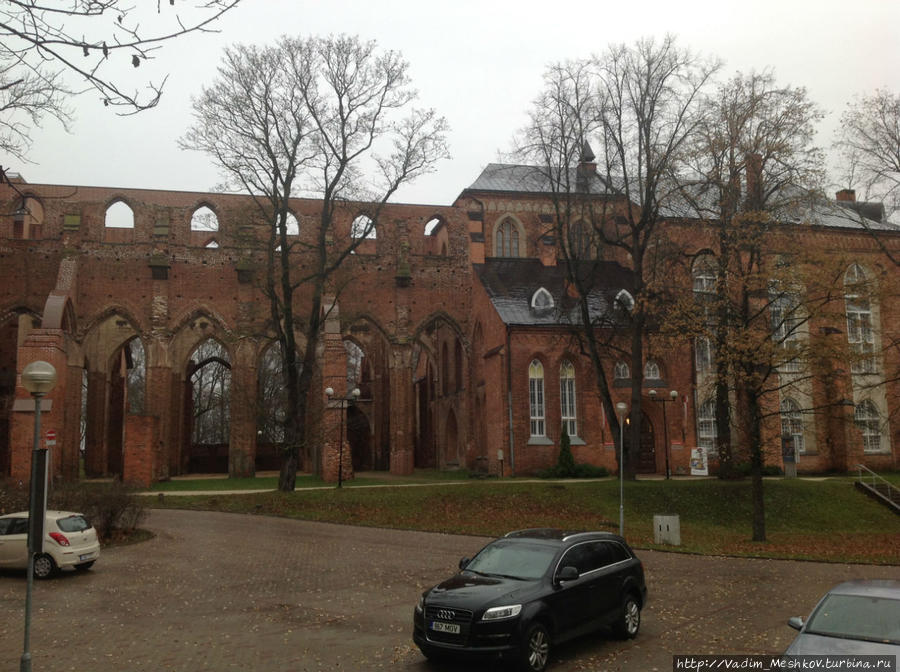 Руины Домского Собора и Музей Университета города Тарту. Тарту, Эстония