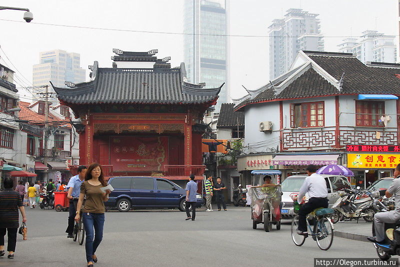Частичка традиционного архитектурного стиля Шанхай, Китай