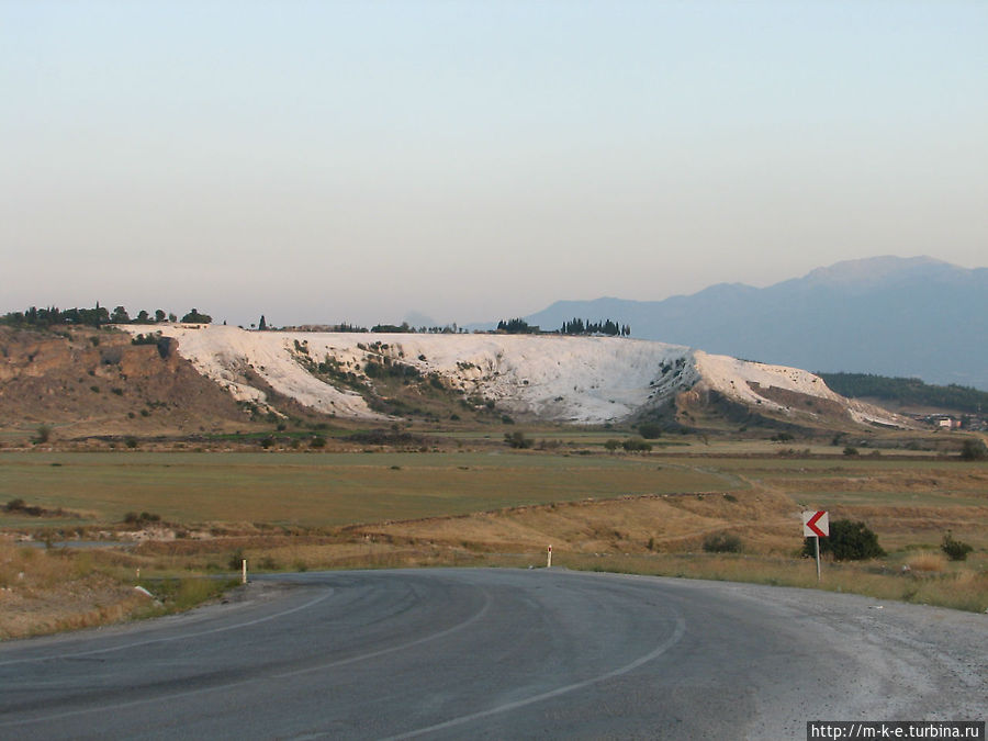 Травертины с Северного входа в Гиераполис
