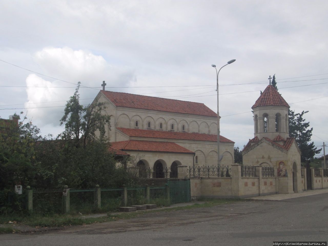 Маленький город в Мегрелии Абаша, Грузия