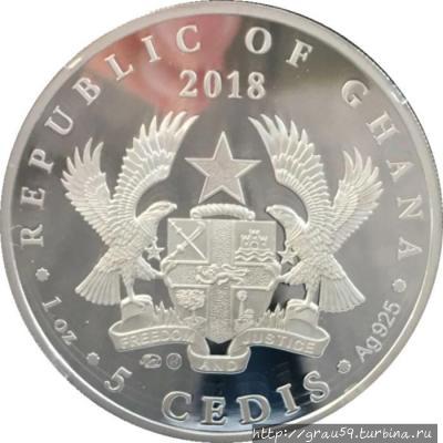 Владимир Высоцкий на монетах дальнего зарубежья Гана