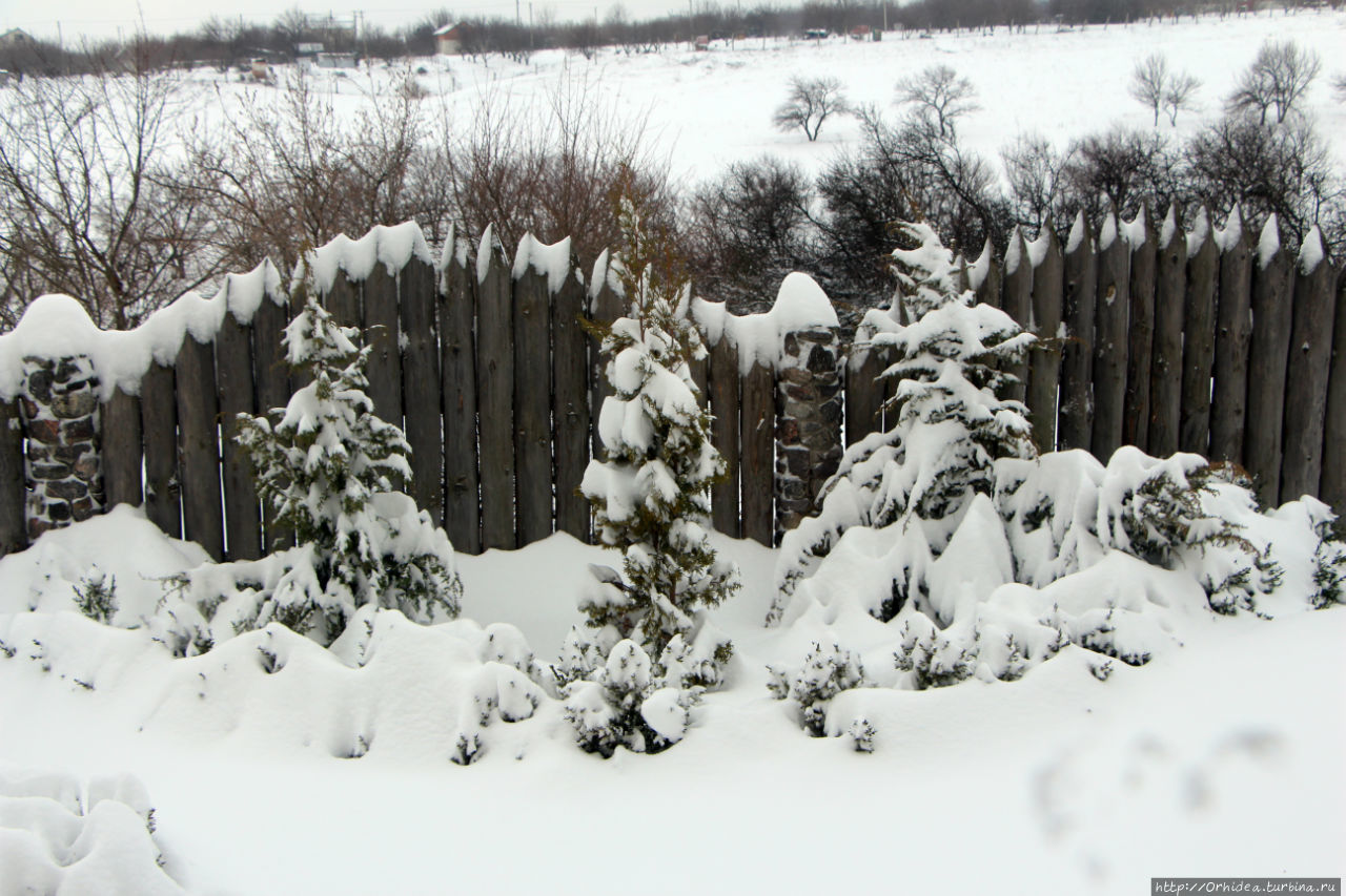 Намело сугробы белые Харьковская область, Украина