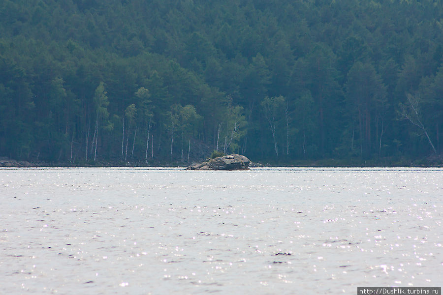 Озеро Тургояк. Променад на парусно-моторном судне Миасс, Россия