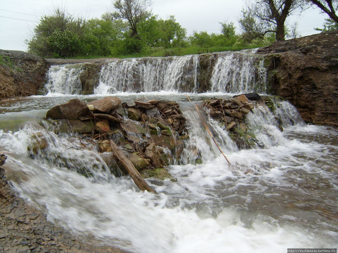Водопад Примыканский,пгт.Дзержинский.,Луганская область Луганская область, Украина