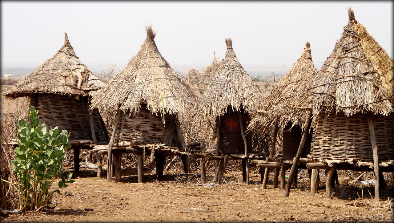 Южная Эфиопия — деревня племени Ньянгатом Регион народов и народностей юга, Эфиопия