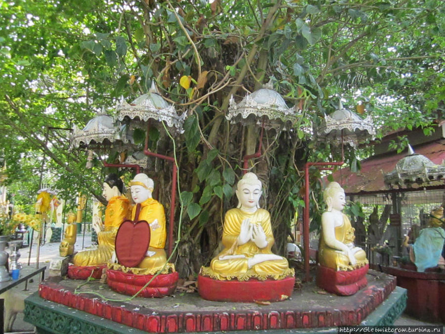 Kandawgyi Lake monastery Янгон, Мьянма
