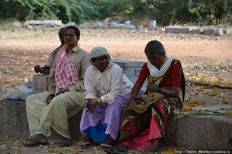 Местные жители Хампи, Индия