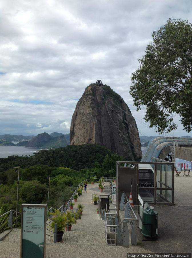 Вид с горы Урка на Сахарную Голову (Рио-де-Жанейро) Рио-де-Жанейро, Бразилия